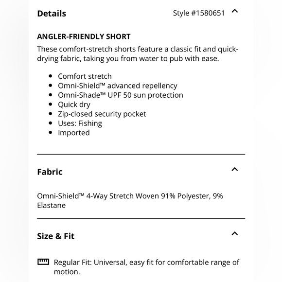 Columbia PFG Grander Marlin™ II Offshore Shorts Size 34 Fossil Khaki Tan Fishing - Picture 14 of 14